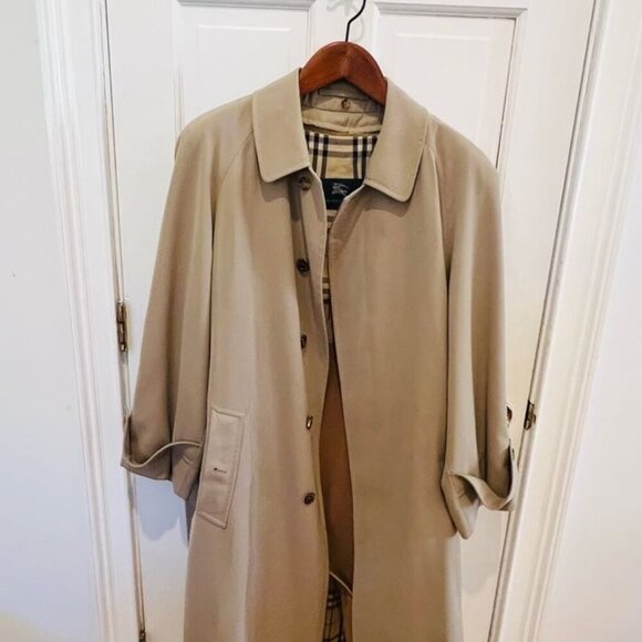 Burberry Other - Vintage Burberry Nova Check London Single Breasted Trench Coat Size 38 Burberrys